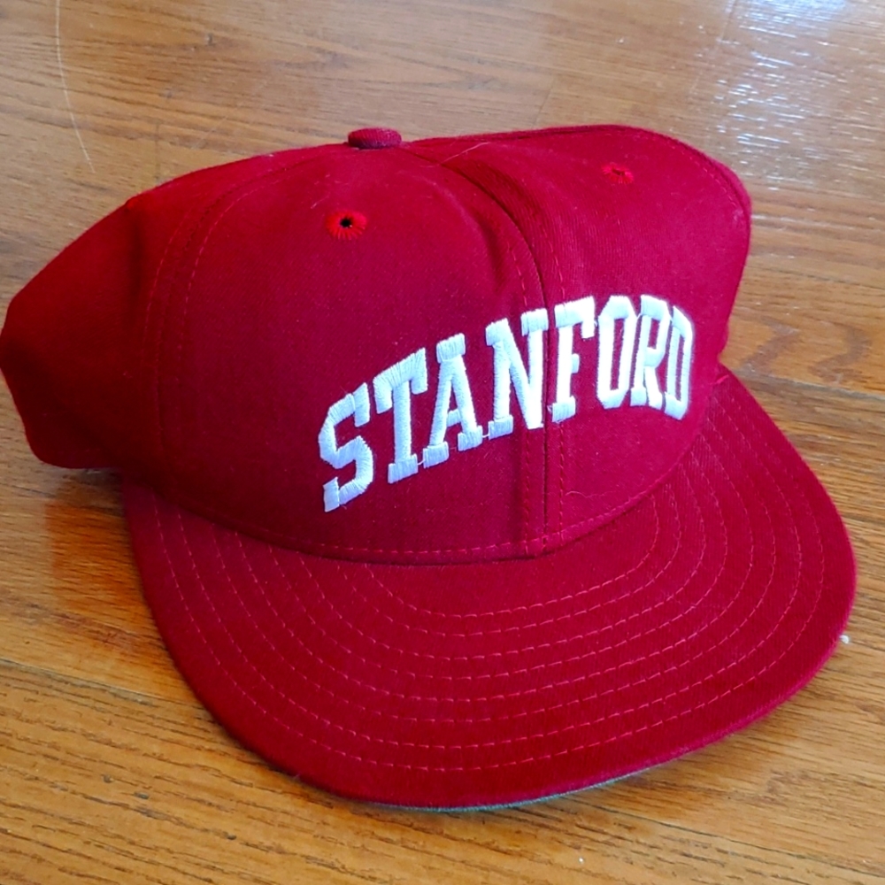 Vintage 90s Stanford University New Era 100% Wool Hat